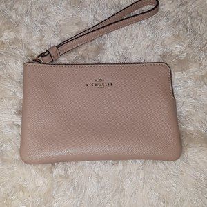 Coach Corner Zip Wristlet